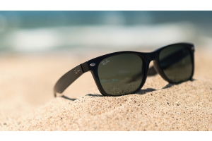 sunglasses in sand