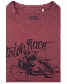 Bar Harbour Mulberry Custom Motorcycles Print T-Shirt 