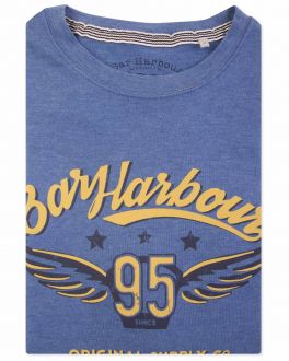 Bar Harbour Mulberry Custom Motorcycles Print T-Shirt 