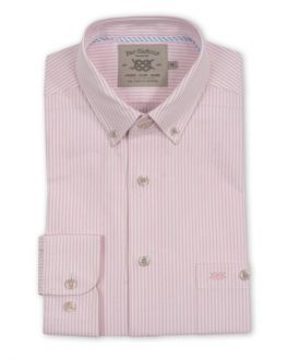 Pale Pink Stripe Long Sleeve Casual Shirt