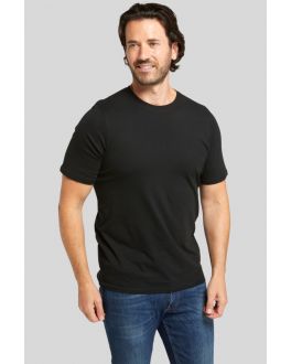 Black Crew Neck Plain Cotton T-Shirt