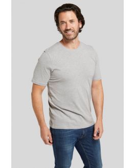 Double Two Grey Crew Neck Cotton T-Shirt