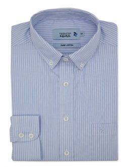 Sky Blue Stripe Pure Cotton Shirt