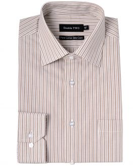 Brown Stripe Formal Shirt 
