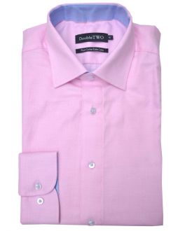 Pink Herringbone Formal Shirt