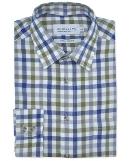 Olive Tattersall Large Check Long Sleeve Shirt