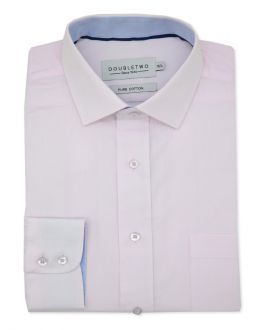 Men's Pale Pink 100% Cotton Twill Formal Shirt
