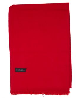 Red Plain Scarf
