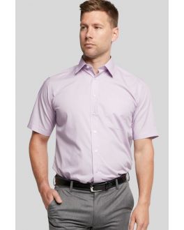 Lilac Classic Easy Care Short Sleeve Shirt
