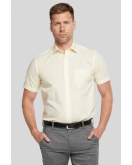 Big & Tall Lemon Non Iron Cotton Rich Short Sleeve Shirt