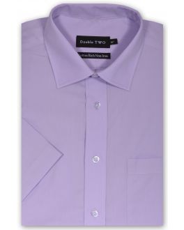 Lilac Short Sleeve Non-Iron Shirt