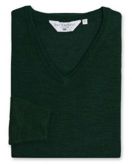 Evergreen Long Sleeve V Neck Sweater