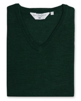 Evergreen Sleeveless V Neck Sweater