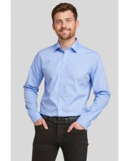 Slim Fit Fresh Blue Long Sleeve Non-Iron Shirt