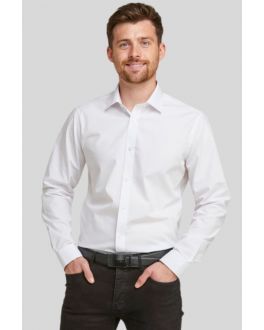 Slim Fit White Long Sleeve Non-Iron Shirt