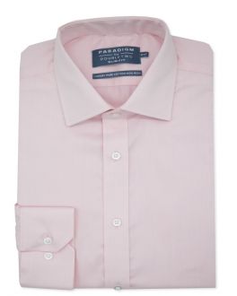 Slim Fit Pink Non-Iron Pure Cotton Twill Shirt
