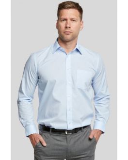 Glacier Blue Classic Easy Care Long Sleeve Shirt