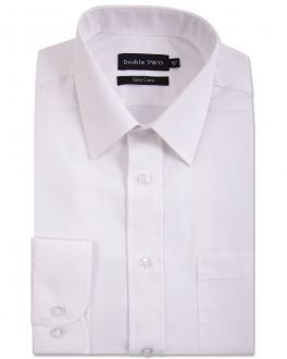 White Tall Fit Long Sleeved Shirt