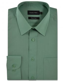 Green Classic Easy Care Long Sleeve Shirt