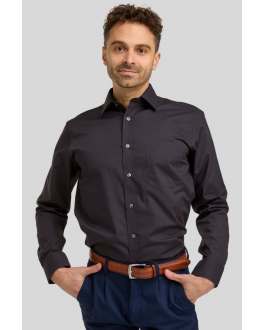 Black Long Sleeve Non-Iron Shirt