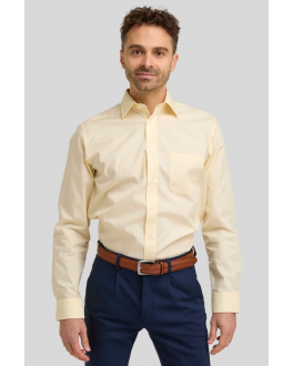 Lemon Yellow Long Sleeve Non-Iron Shirt
