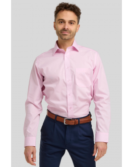 New Pink Long Sleeve Non-Iron Shirt
