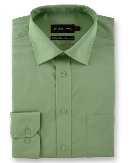 Green Long Sleeve Non-Iron Shirt