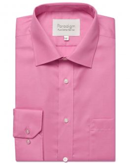 Pink Luxury Pure Cotton Non Iron Shirt
