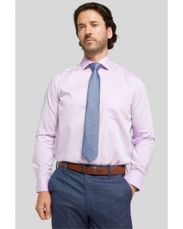 Lilac Non-Iron Pure Cotton Twill Shirt