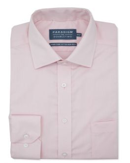 Pink Non-Iron Pure Cotton Twill Shirt