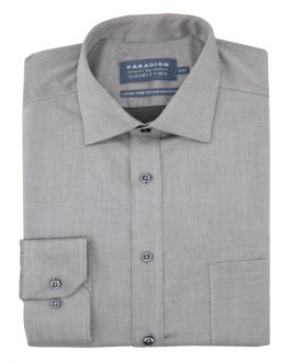  Grey Non-Iron Pure Cotton Twill Shirt