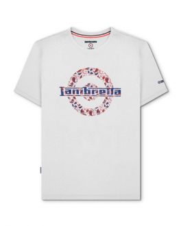 Lambretta White Paisley Logo T-Shirt