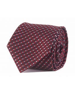 Double TWO Red Patterned Tie