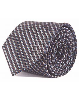 Double TWO Brown Patterned Tie