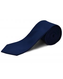 Navy Extra Long Silk Tie 