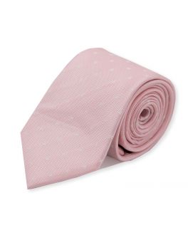Pink Silk Patterned Tie