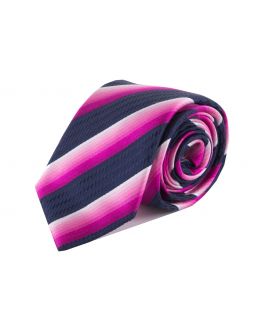 Pink Stripe Silk Tie