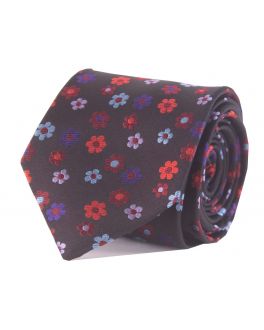 Red Multi Floral Silk Tie