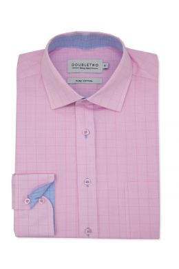 Pink Prince of Wales Check Shirt